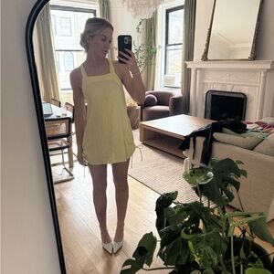 Elegant Lemon Mini Dress